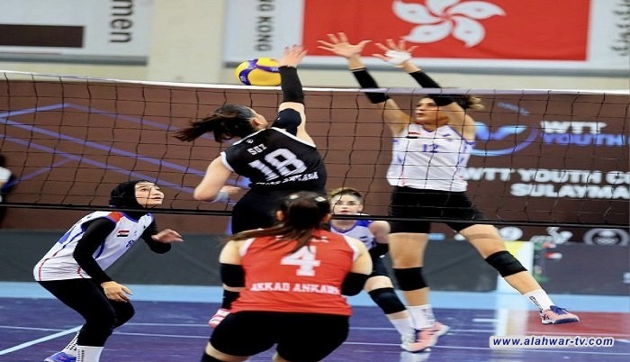 فريق (آكاد عينكاوا) يواصل استعداداته لدوري الطائرة النسوي