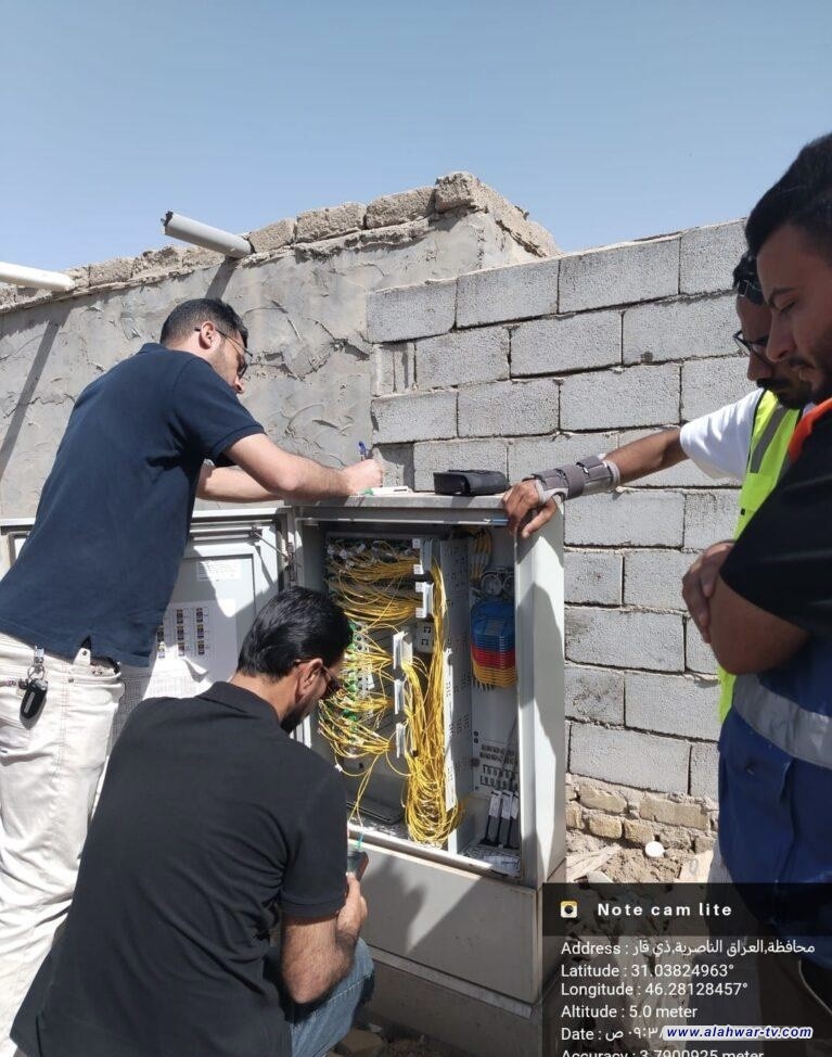 ذي قار تعزز شبكتها الضوئية  استلام 22 كابينة FTTH جديدة