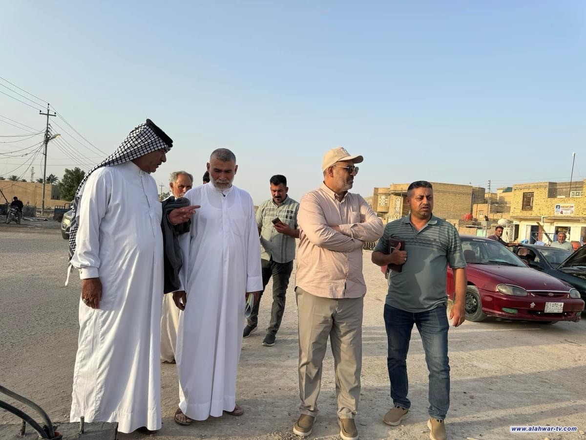 المعاون الفني لمحافظ ذي قار يتفقد مشاريع قلعة سكر.
