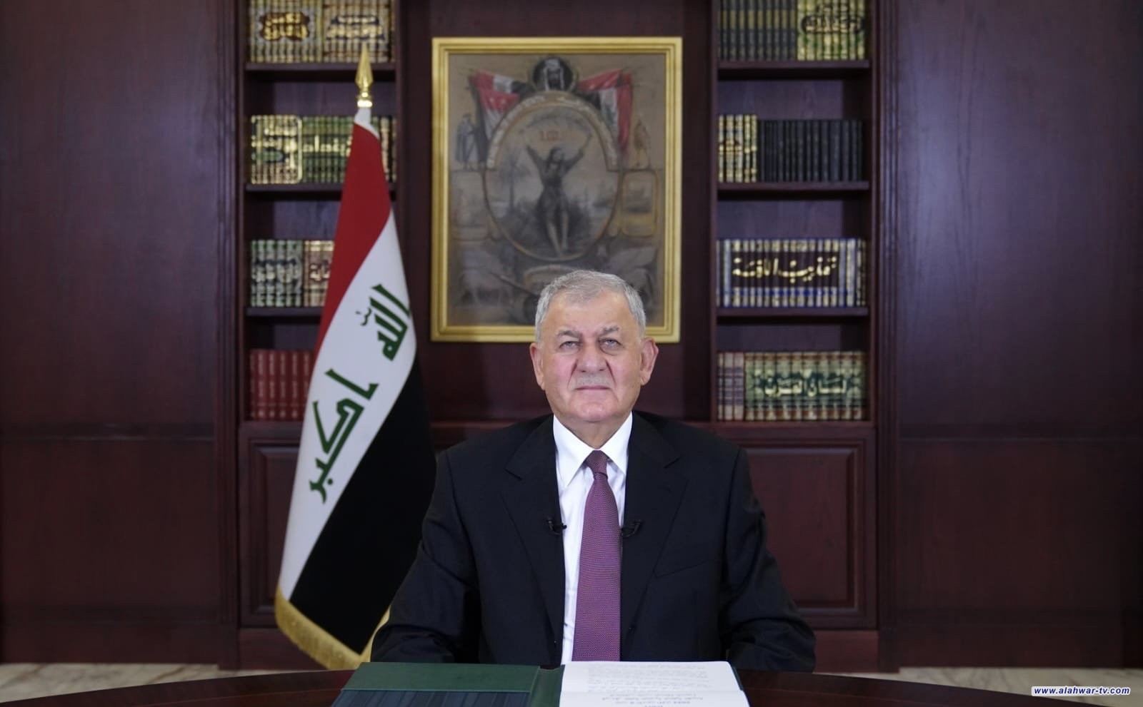 رئيس الجمهورية يؤكد دعم العراق لتقديم المساعدة في عمليات البحث عن رئيسي