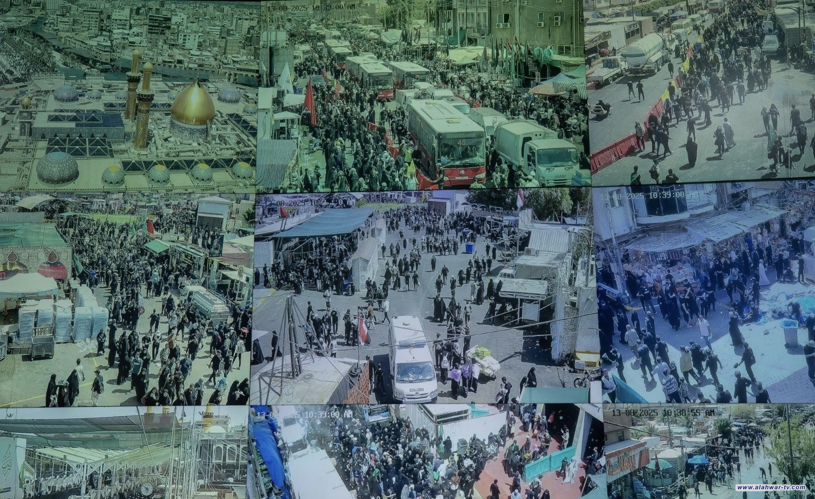 العتبة العباسية المقدسة: كاميرات ذكية لرصد الزائرين والعجلات في محاور كربلاء الخمسة