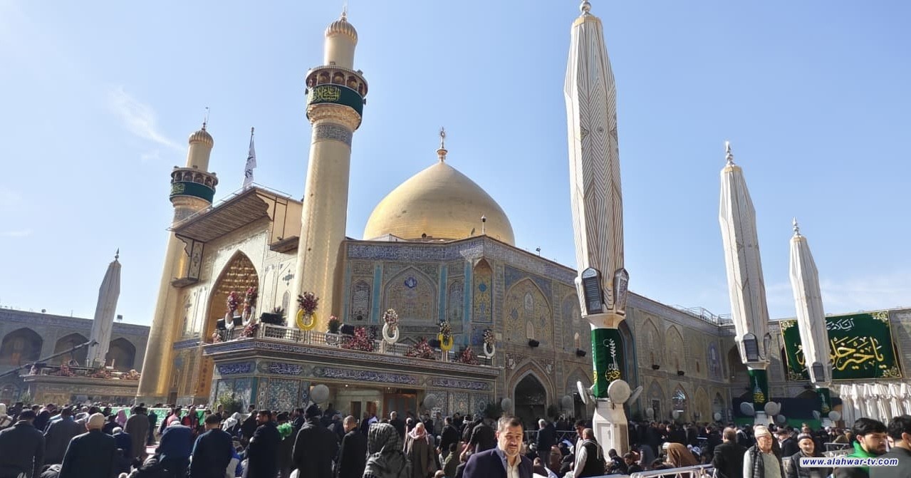 بالصور.. المؤمنون يحيون يوم المبعث النبوي الشريف من مرقد الإمام علي (ع)