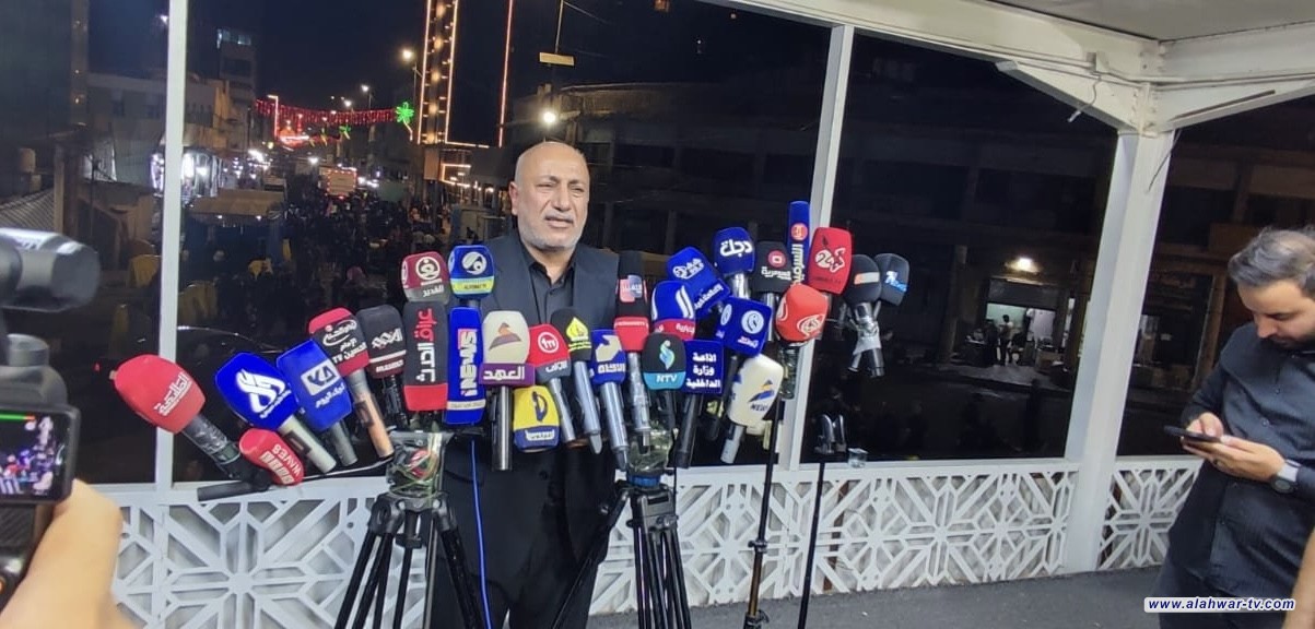 محافظ كربلاء المقدسة: نعلن أكبر نجاح في تنفيذ الخطط الأمنية والصحية خلال زيارة الأربعين