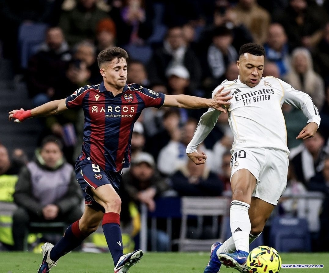 ريال مدريد يتغلب على ليفانتي بثنائية في الدوري الإسباني