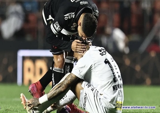 نيمار يبكي بحرقة بعد زلزال تاريخي مع سانتوس