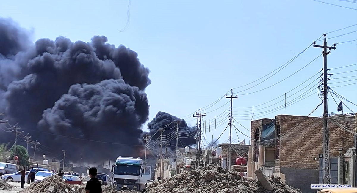 حريق "غامض" يلتهم أنابيب مشروع مجاري في ذي قار