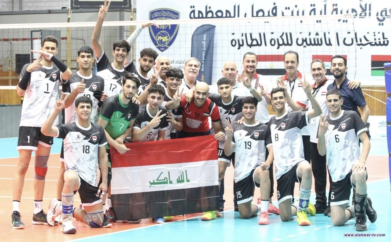 منتخب ناشئة الطائرة يتغلب على نظيره الفلسطيني في البطولة العربية