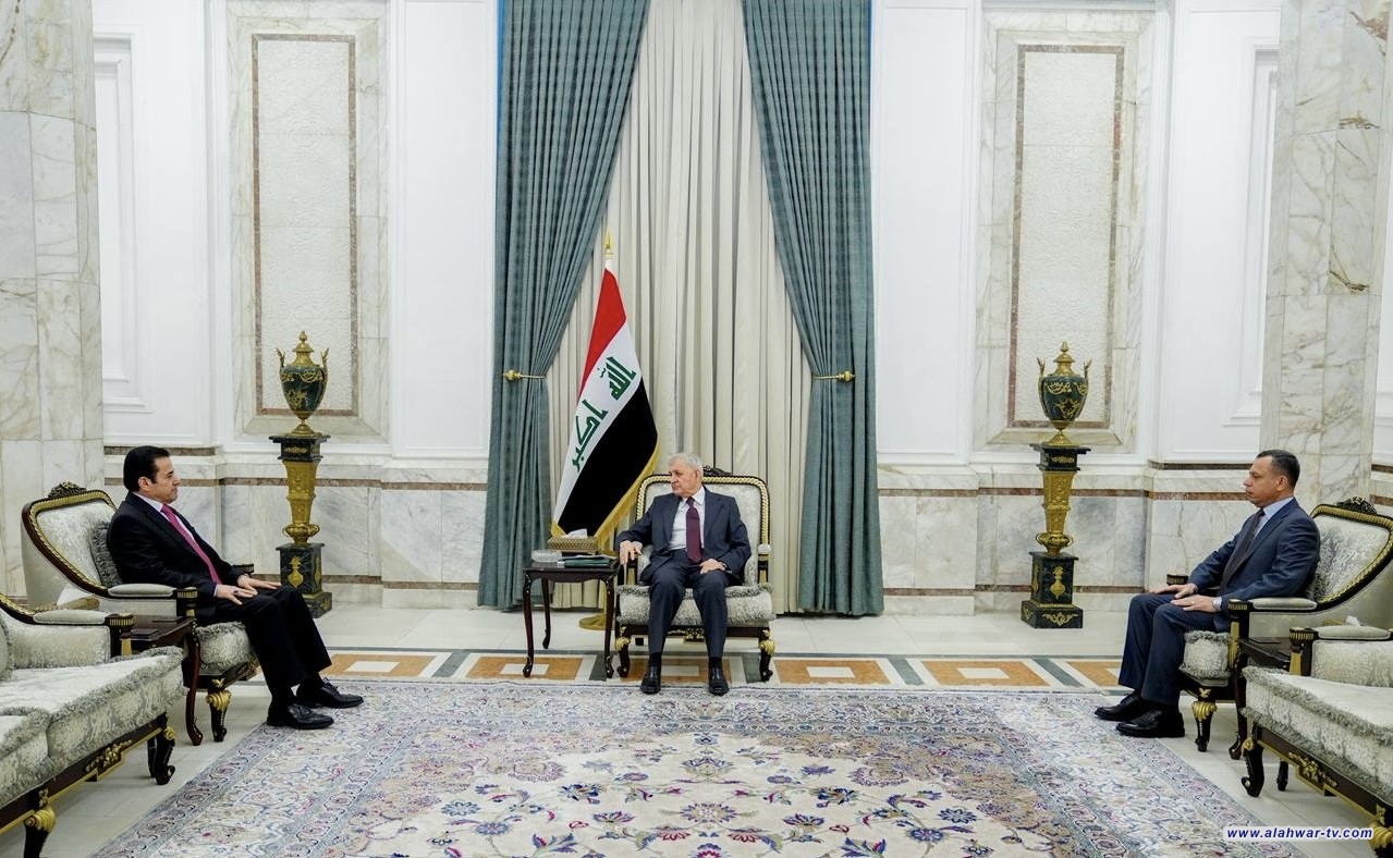 الأعرجي والشطري يؤكدان لرئيس الجمهورية جهوزية المؤسسات الأمنية لحماية أمن البلاد