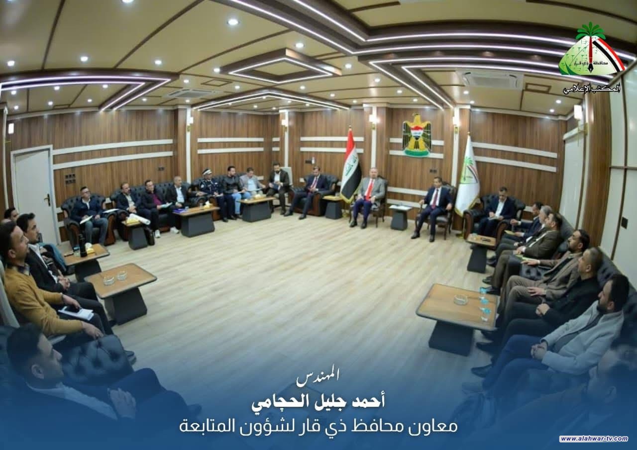 محافظ ذي قار يكلف الحجامي بحل تعارضات مجسر المنصورية.