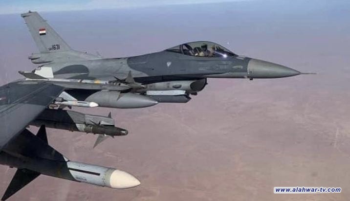 صقور ال f16 يستهدفون ثلاثة اوكار للارهاب المنهزم في وادي الشاي