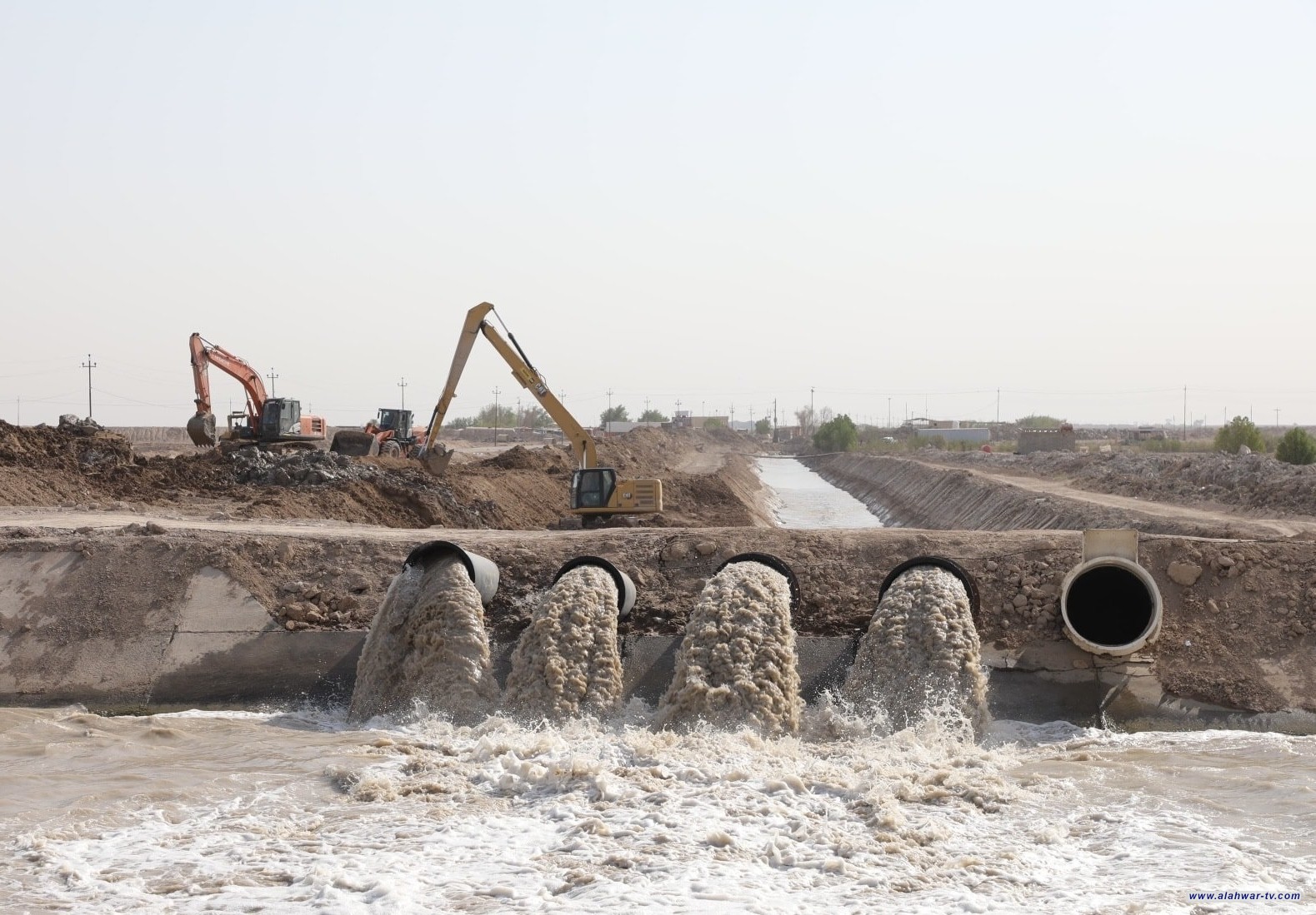 وزارة الموارد تعلن إنجاز مشروع تغذية قناة شط العرب الإروائية