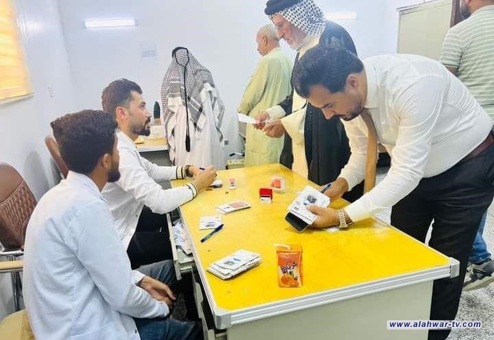 صحة ذي قار تباشر بفحص وتلقيح المقبلين على الحج في سوق الشيوخ وقلعة سكر