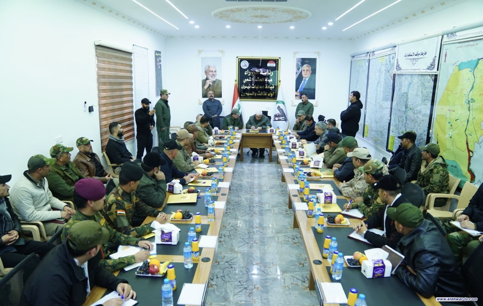 رئيس هيئة الحشد يوجه بتعزيز التنسيق والتكامل مع مختلف القوات الأمنية في مسك الحدود