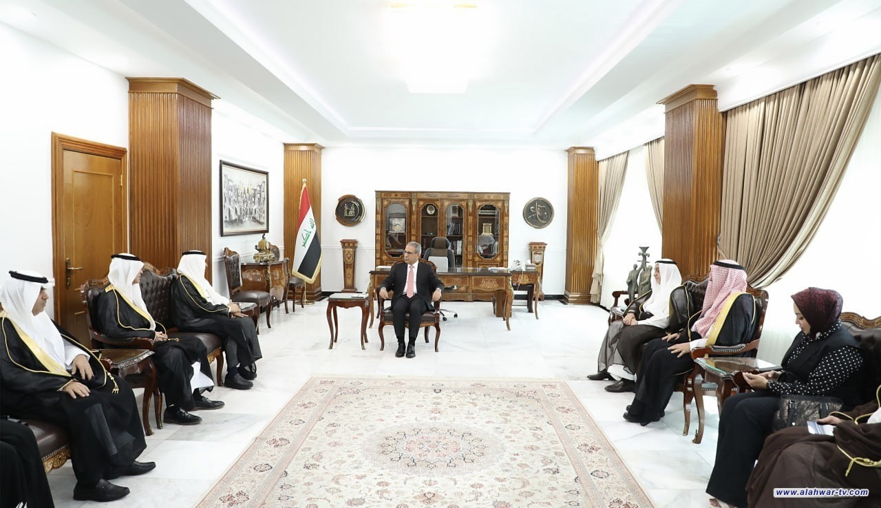 زيدان ووفد سعودي يبحثان التعاون بين البلدين في المجال القضائي والقانوني