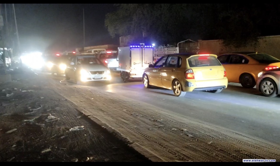 فلكة الحضارات وبوابة مجمع تينه تشهدان انتشارا أمنيا مكثفا لقوات حفظ النظام .