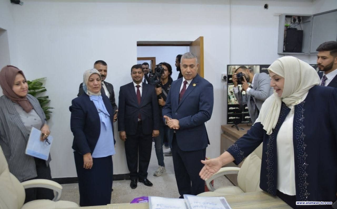العدل تفتتح البناية الجديدة لملاحظية التسجيل العقاري في شط العرب