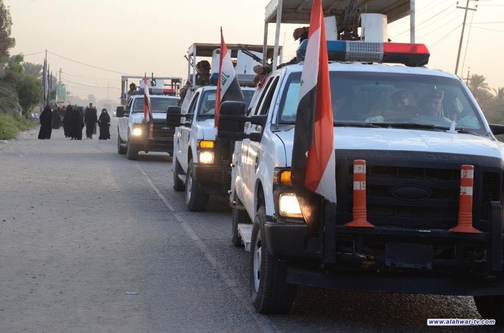 فوج طوارئ ذي قار الخامس يشارك بتنفيذ الخطة الامنية الشاملة في محافظة النجف الاشرف بمناسبة استشهاد النبي محمد ( ص )