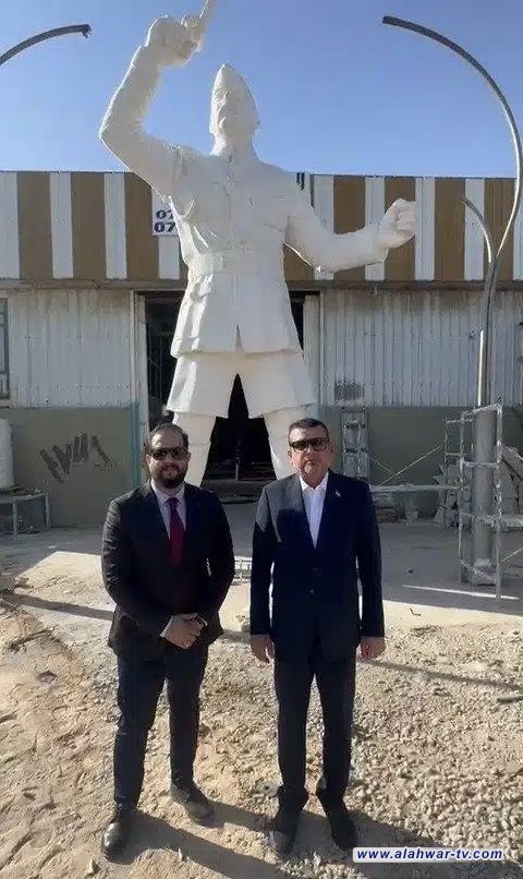محافظ ذي قار يتفقد مراحل إكمال تمثال الشهيد حسين رخيص الإبراهيمي في محافظة الديوانية
