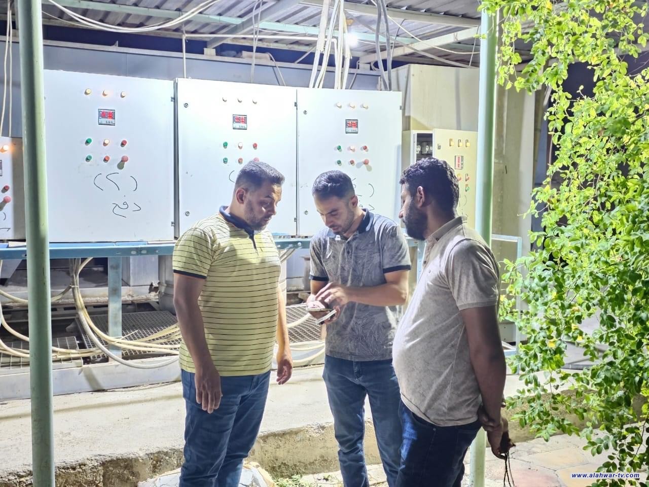 مدير ماء ذي قار  يتفقد محطات الضخ في مركز ماء الناصرية