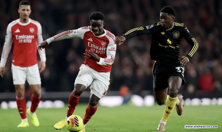 ارقام واحصاءات من مباراة ارسنال ومان يونايتد
