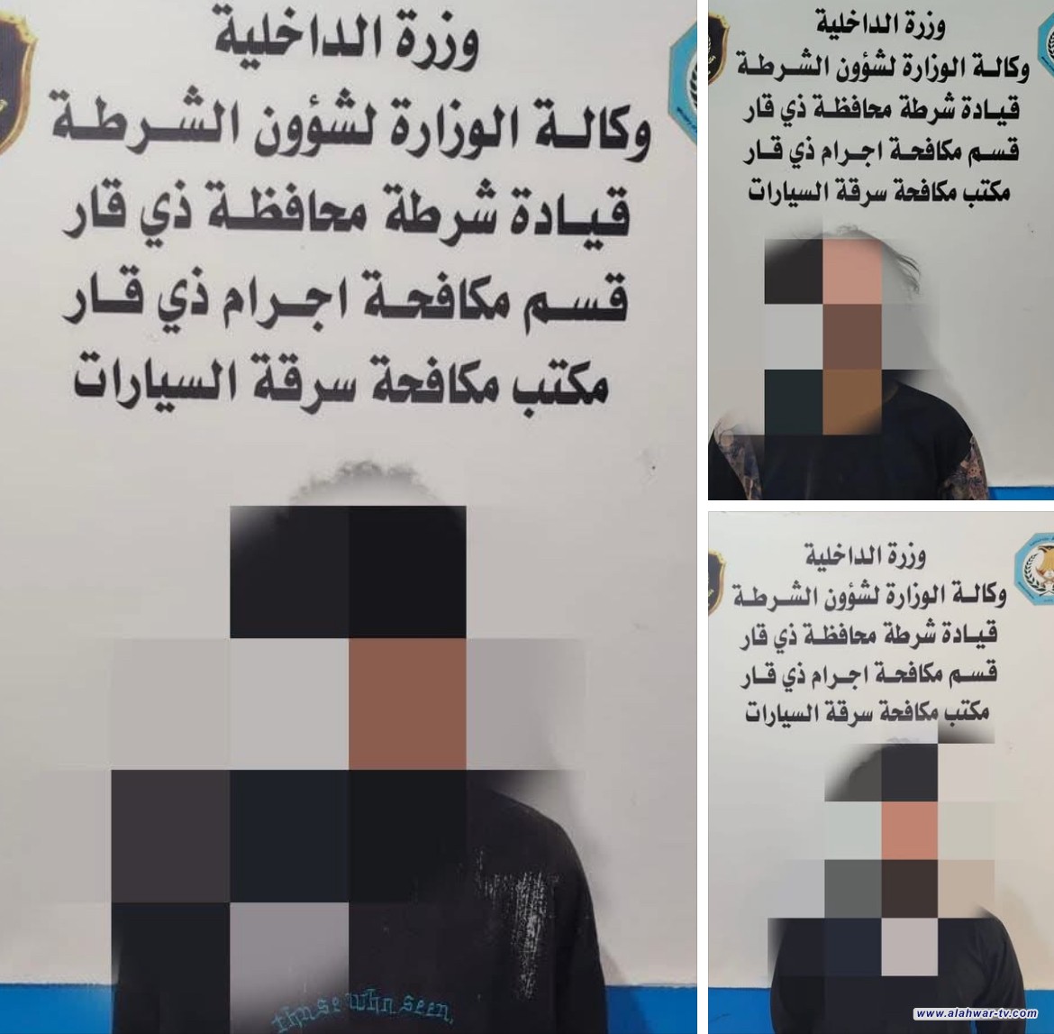 مكافحة إجرام ذي قار تلقي القبض على ثلاثة متهمين أحدهم أقرّ بسرقة 10 دراجات ناري