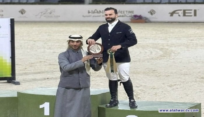 الفارس زيد النجيفي يحرز المركز الثالث في سباق الجائزة الكبرى بالرياض
