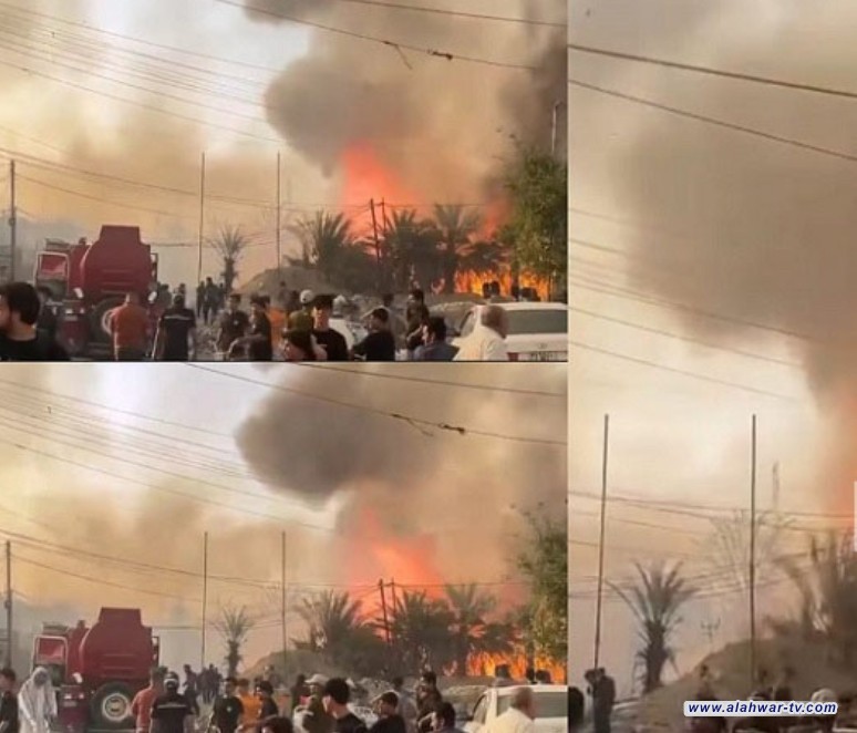اندلاع حريق في بستان شمال ذي قار