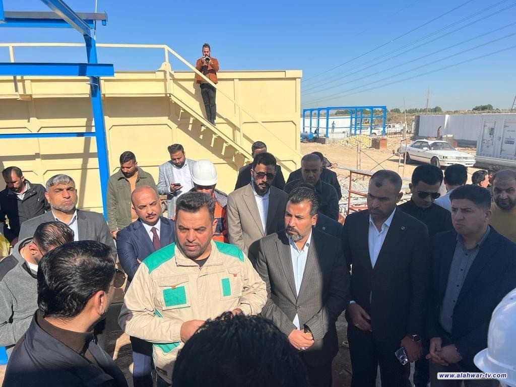 الغزي يزور مشاريع ماء ذي قار قيد الإنجاز