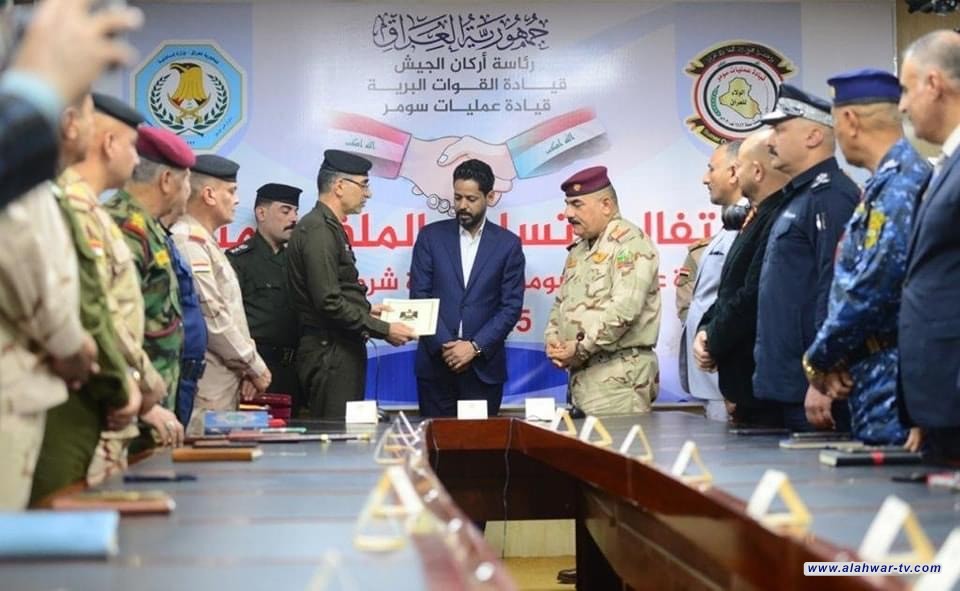شرطة ذي قار تتسلم الملف الامني من قيادة عمليات سومر