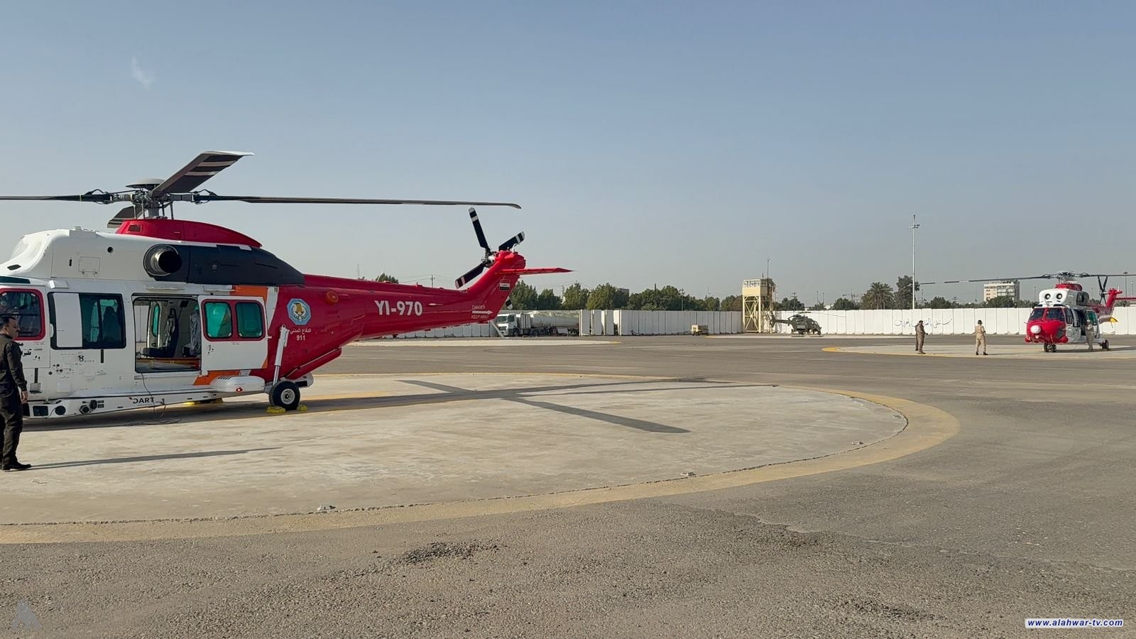 الدفاع المدني: وصول مروحيتين إلى كربلاء المقدسة لتأمين زيارة النصف من شعبان