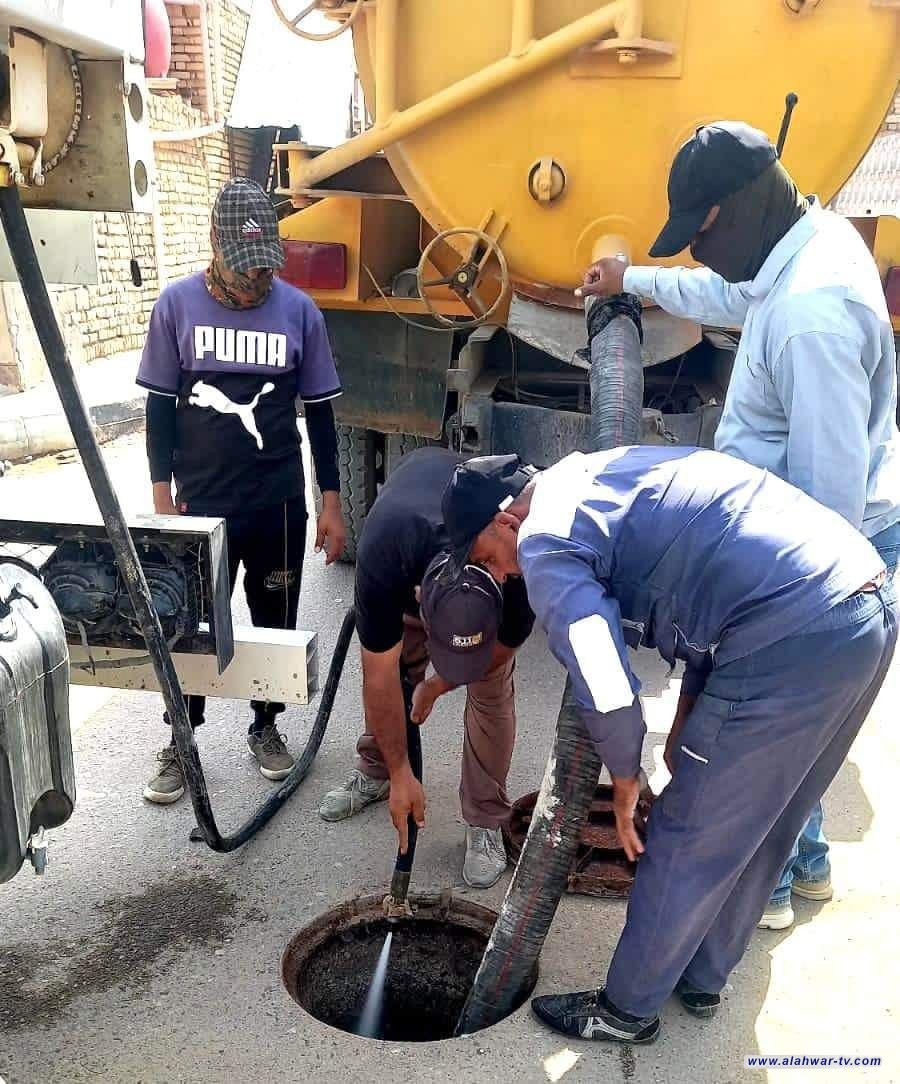 مجاري ذي قار تنفذ حملات صيانة استعدادا لموسم الامطار المقبل