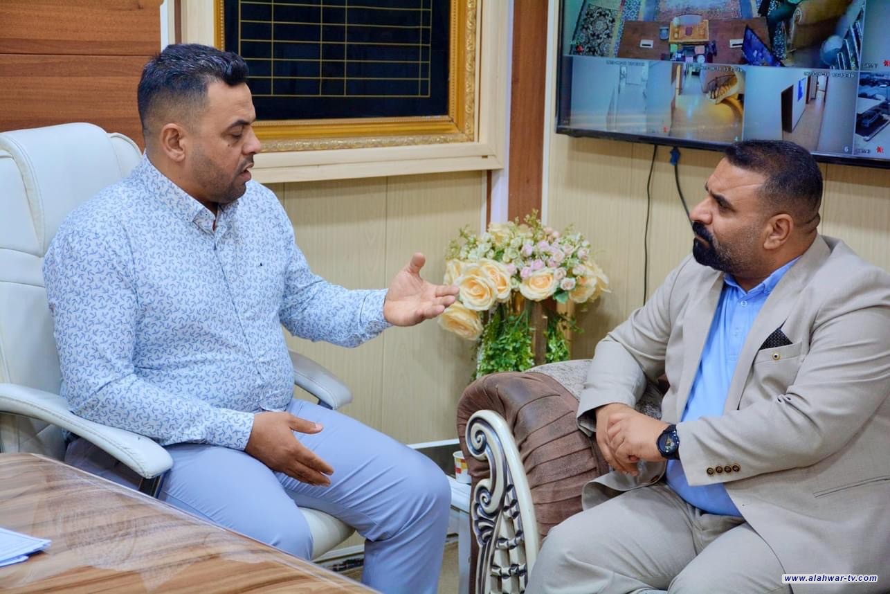 مدير ماء ذي قار يستقبل مدير ناحية المنار لمناقشة الأمور المتعلّقة بقطـاع الماء