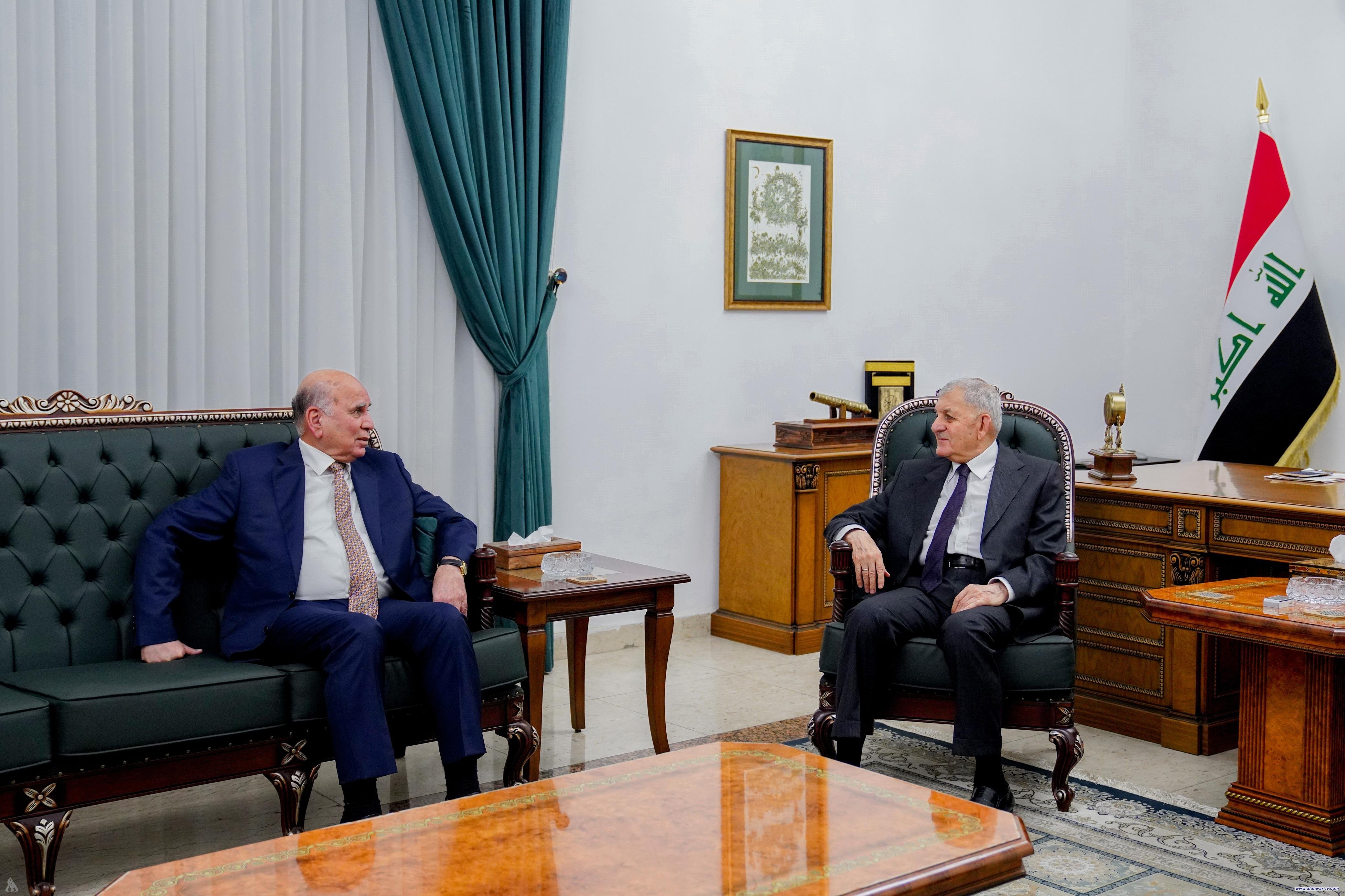 رئيس الجمهورية يؤكد دور العراق بتخفيف حدة التوترات تجاه القضايا الدولية