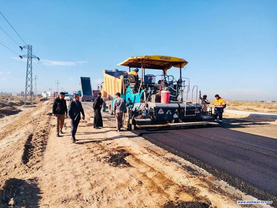بالصور: قائممقام قضاء الدواية عباس فاضل السعيدي يعلن استمرار العمل بمشروع طريق الدواية-شطرة.