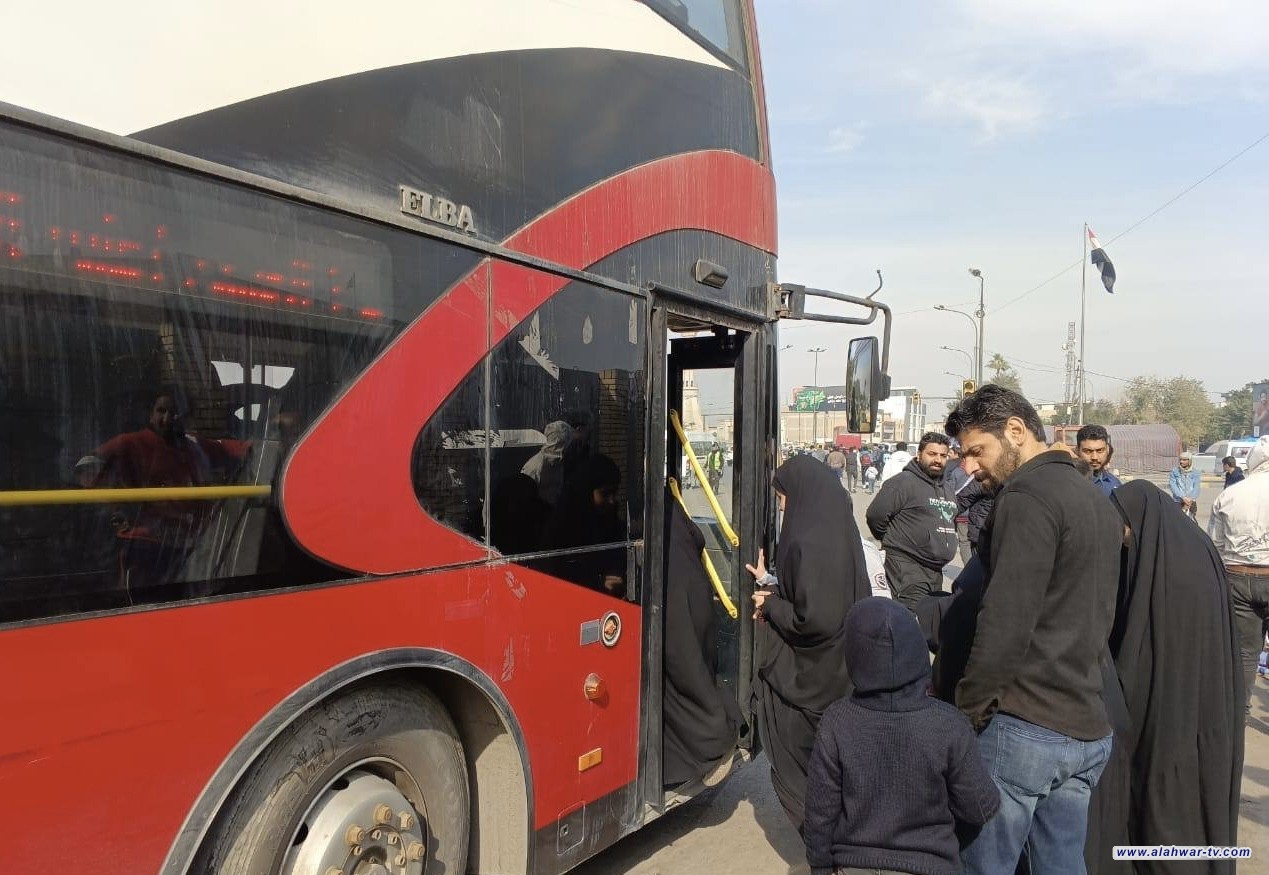 النقل: التفويج العكسي مستمر لآخر زائر بالكاظمية المقدسة بمشاركة 350 حافلة و11 قطاراً