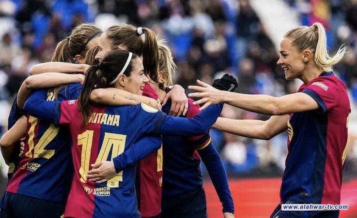 سيدات برشلونة يهزمن الريال بخماسية ويتوجن بـلقب كأس السوبر