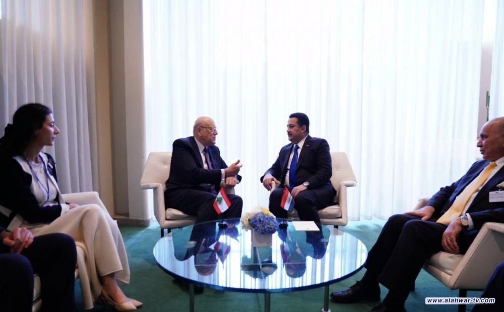 السوداني يؤكد لميقاتي دعم العراق لاستقرار لبنان وتجاوز أزماته الاقتصادية