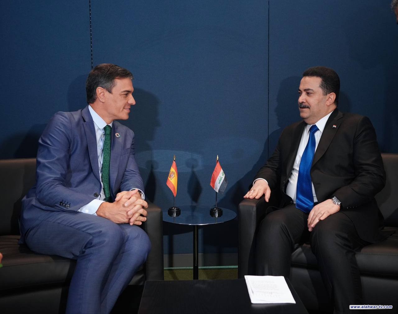 السوداني يدعو نظيره الإسباني لزيارة بغداد وانخراط شركات بلاده في مشروع طريق التنمية