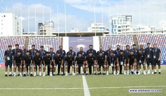 كتيبة عماد محمد تصل إلى ملعب بنوم بنه لمواجهة باكستان في افتتاح التصفيات