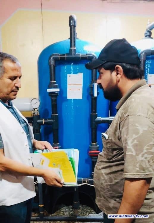 تنفيذ حملات رقابية و توعوية على مجمعات المياه في سوق الشيوخ