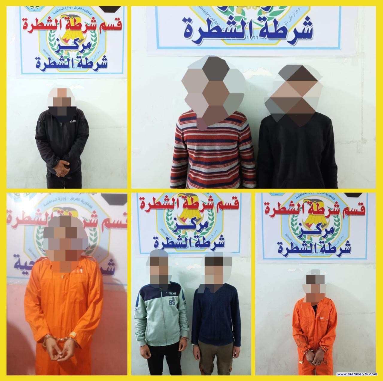 شرطة ذي قار تنفذ واجب امني مشترك في قضاء الشطرة وتلقي القبض على 8 متهمين