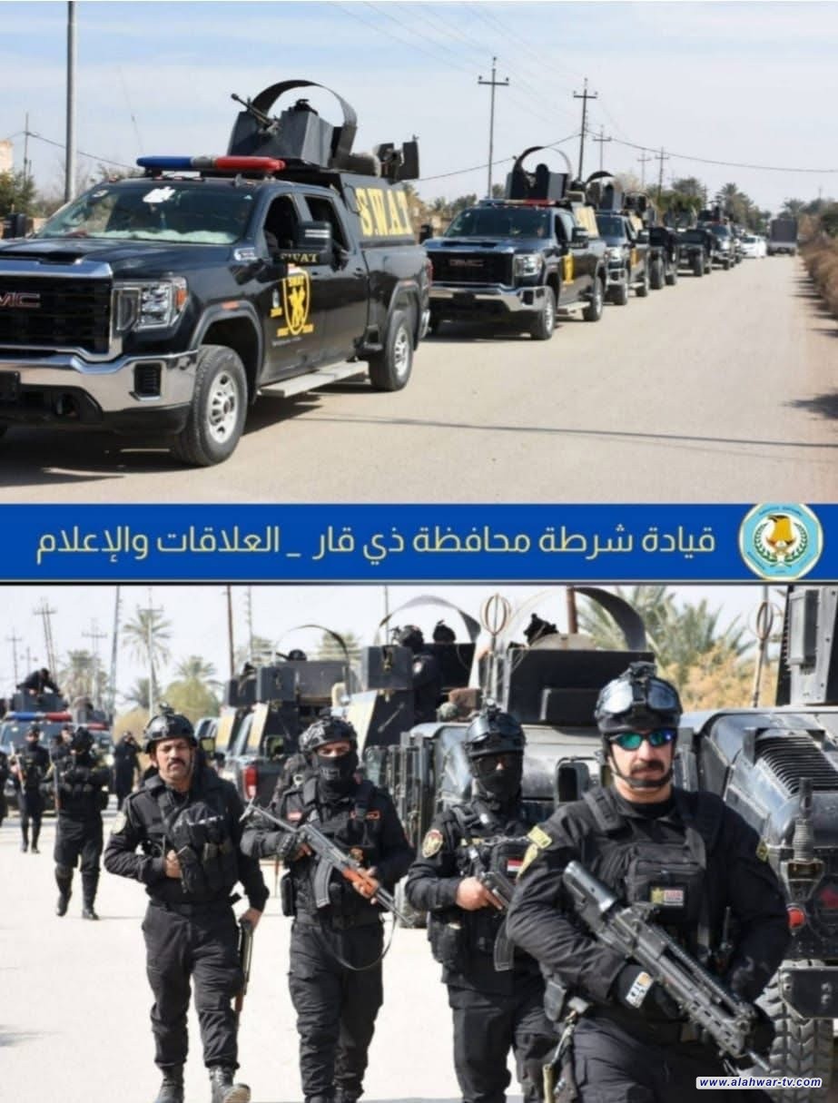 شرطة ذي قار تعلن القبض على 39 متهما وضبط 118 مركبة مخالفة