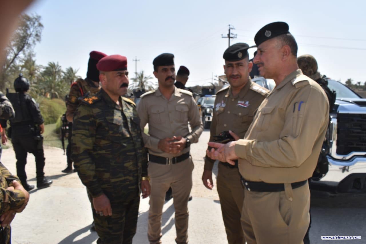 قوة مشتركة تنفذ واجباً امنياً في قضاء سوق الشيوخ لملاحقة المطلوبين للقضاء .