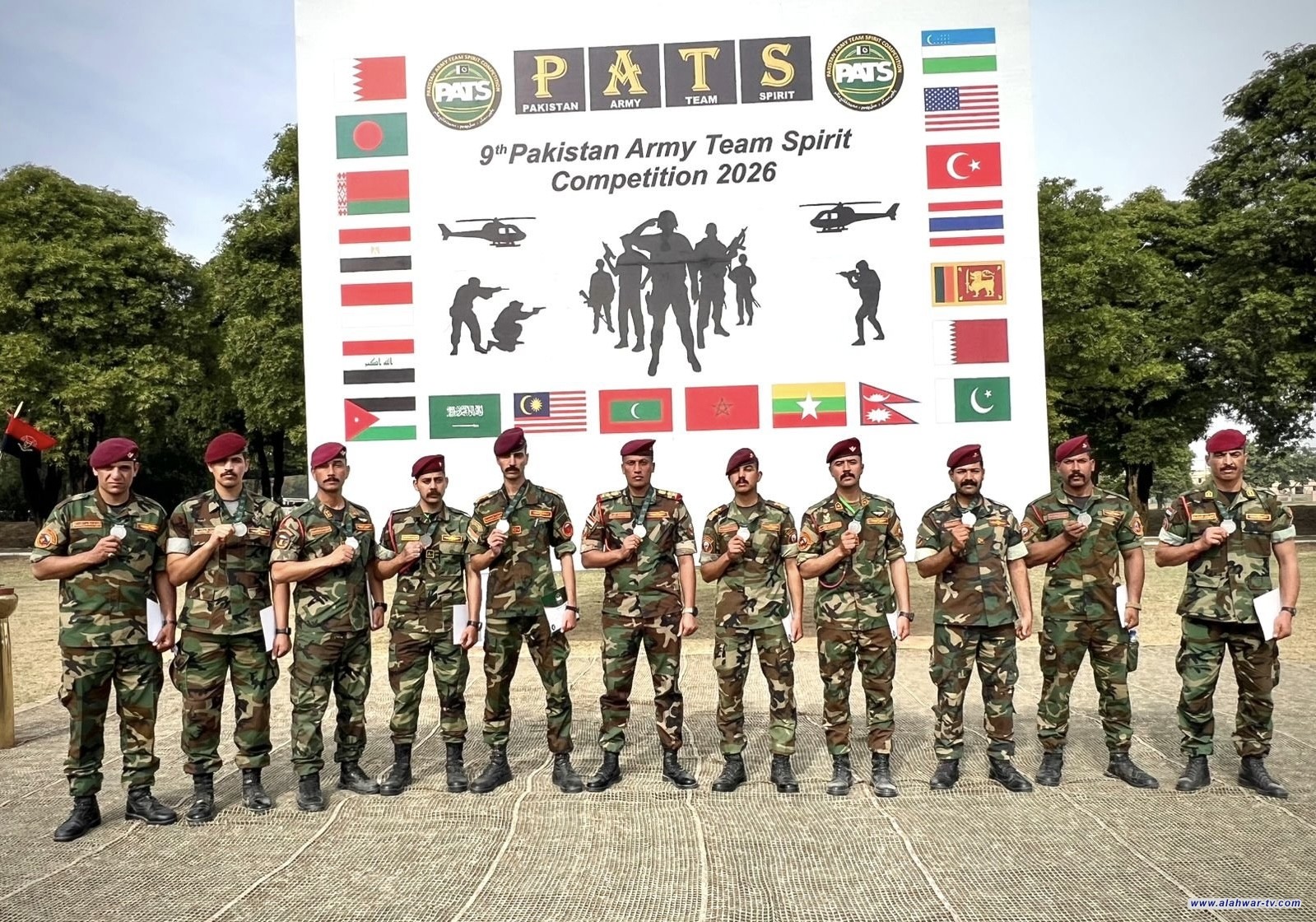 فرقة القوات الخاصة الأولى العراقية تحرز المركز الثاني بمسابقة فريق الروح للجيش الباكستاني