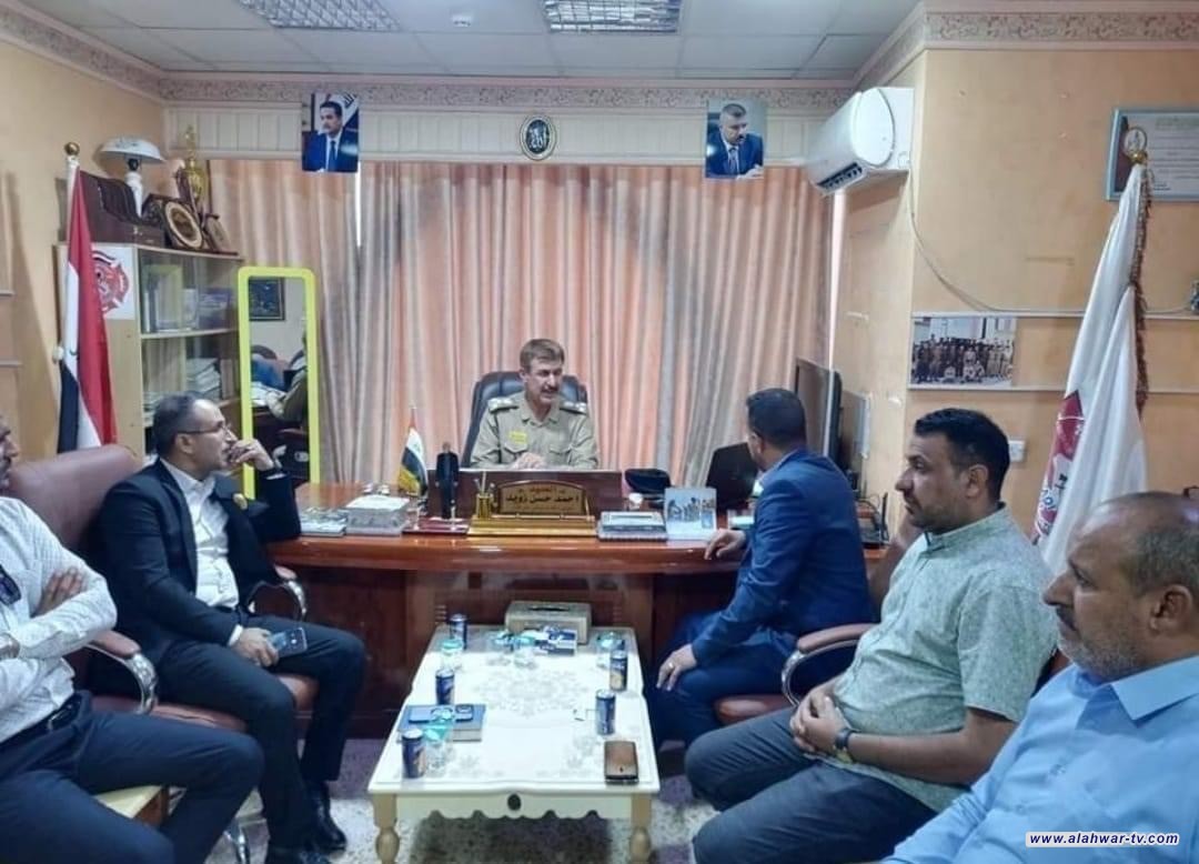 استقبل مدير الدفاع المدني وفد من مفوضية الانتخابات ذي قار