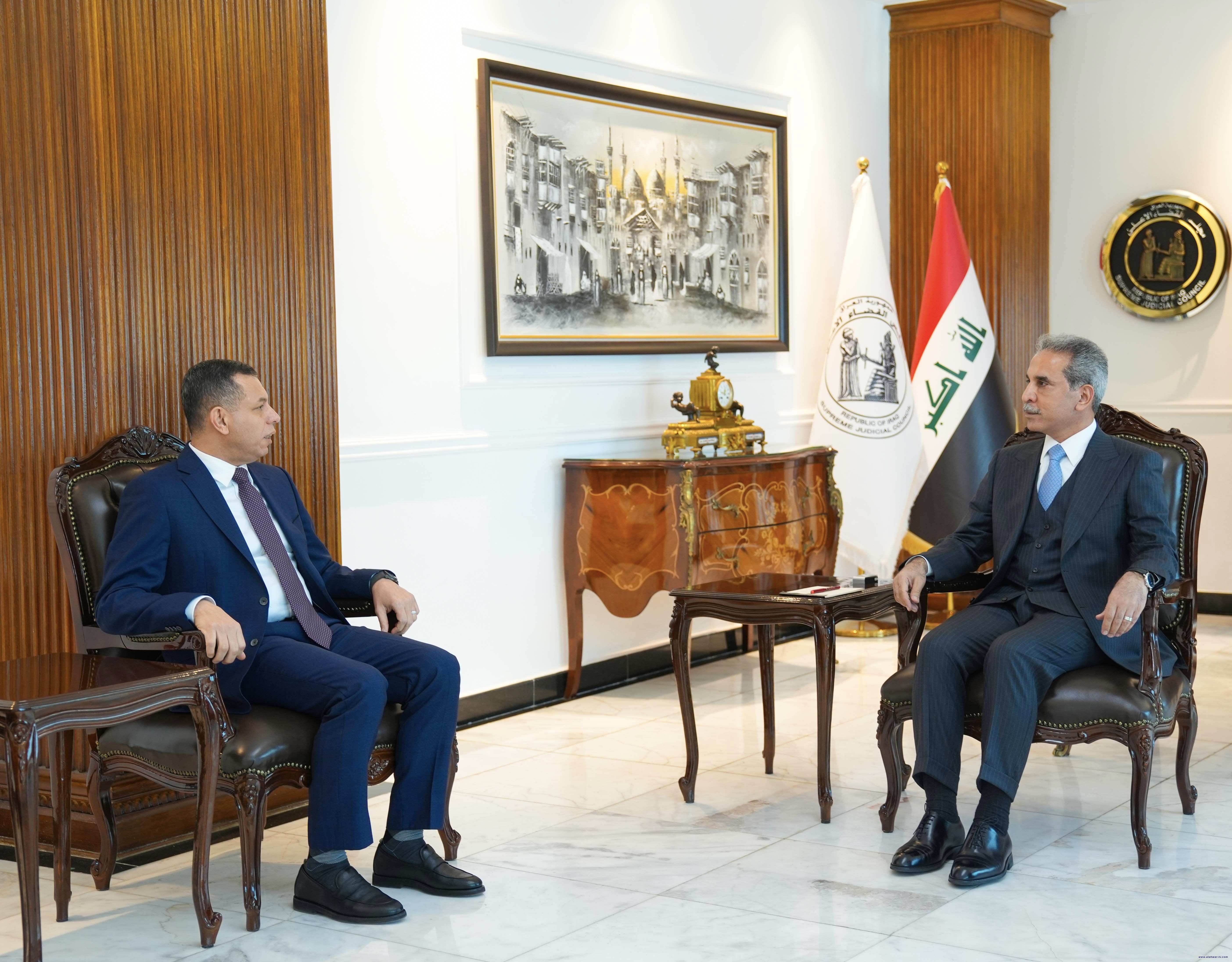 زيدان والشطري يبحثان التنسيق في مجال مكافحة الإرهاب