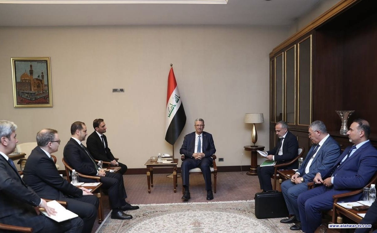 وزير النفط يبحث مع وفد تركي الملفات المشتركة