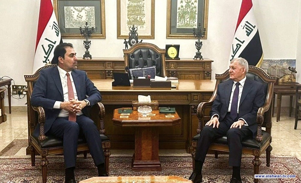 رئيس الجمهورية والمندلاوي يؤكدان دعم الحكومة لصياغة جدول لانسحاب مستشاري التحالف