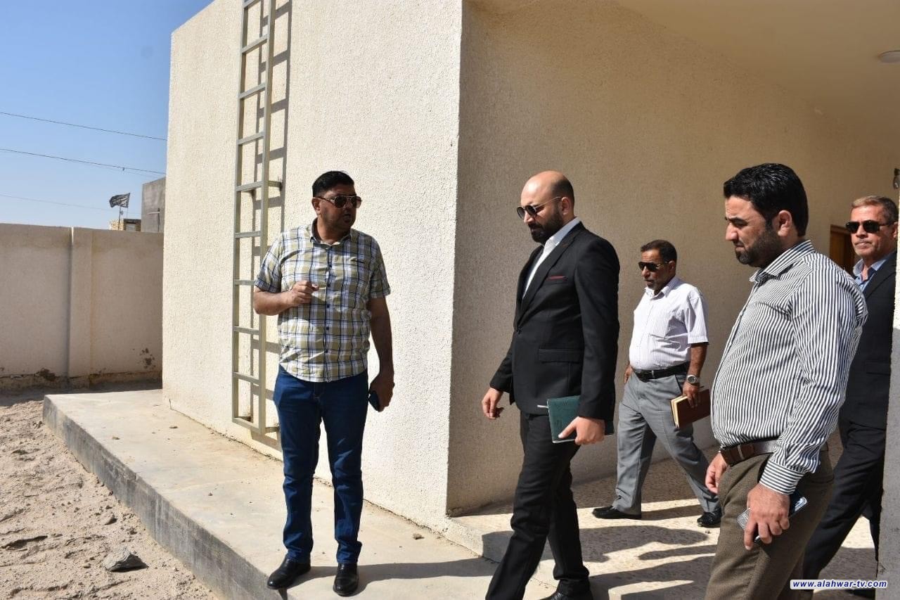 معاون مدير عام تربية ذي قار يقوم بجولة واسعة لمتابعة مشاريع المدارس في قضاء النصر .