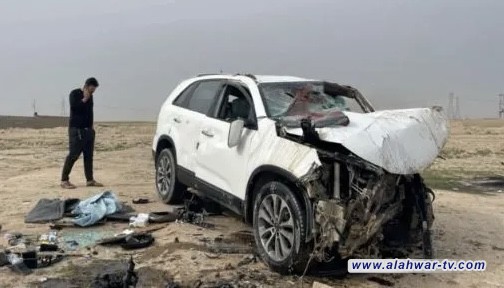 إصابة أربعة أشخاص في حادث تصادم على طريق الشطرة والنصر بذي قار